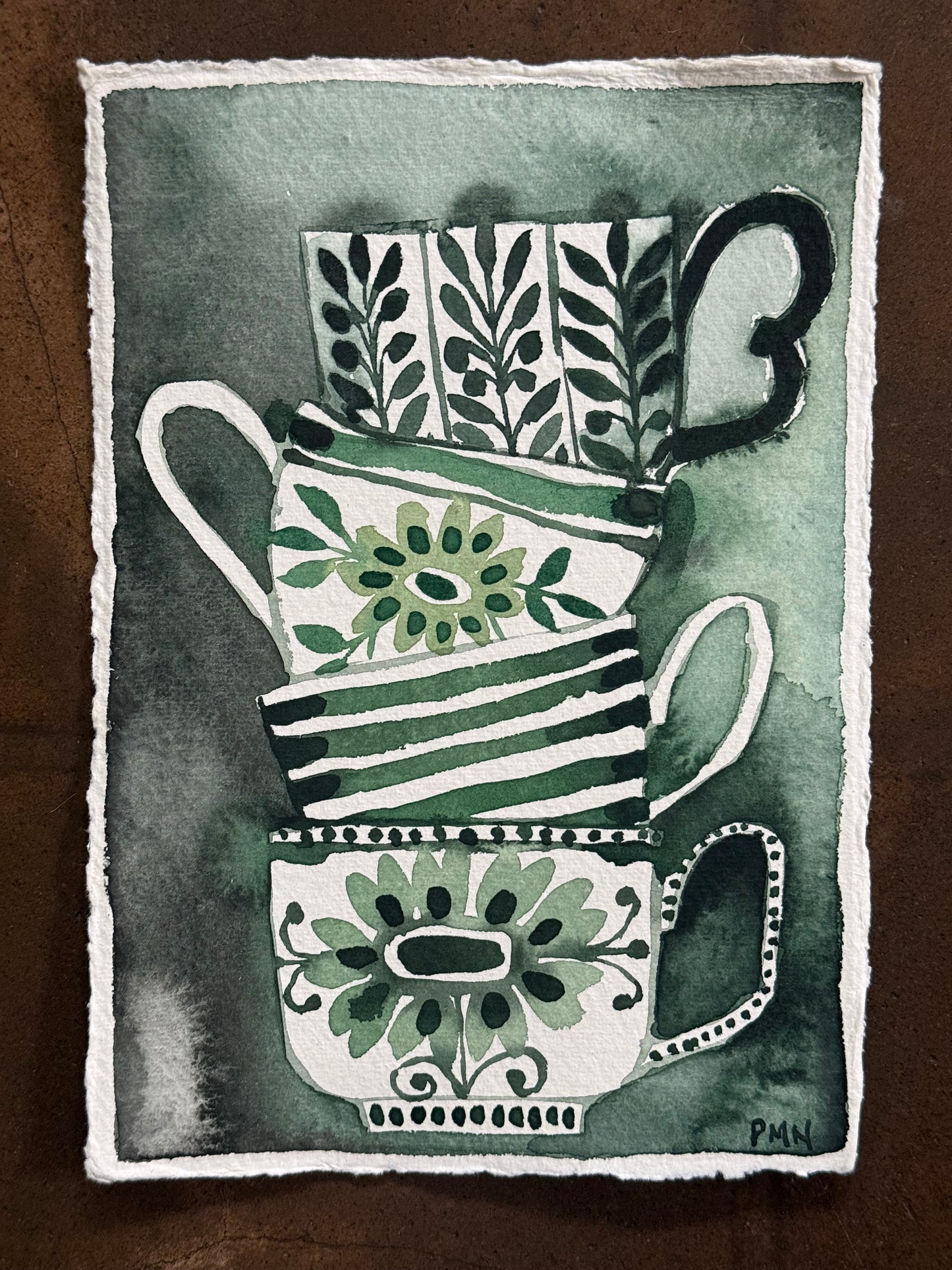 A5, Original Watercolour Teacup Study (f)