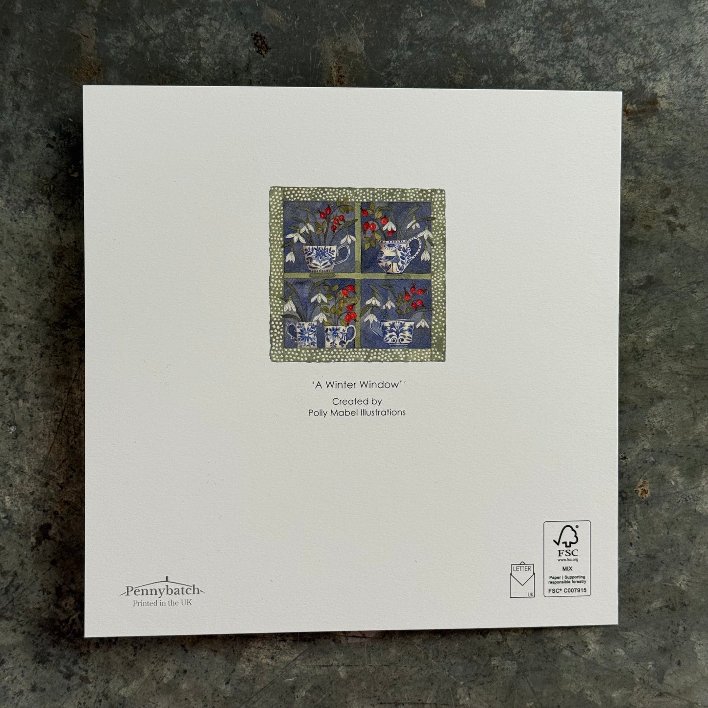 ‘A Winter Window’ Christmas Cards (4 in a pack)