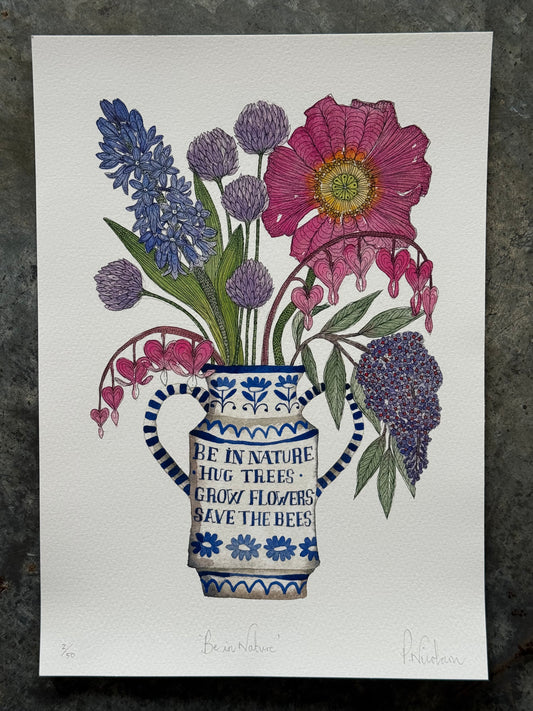 A4, Limited Edition ‘Be In Nature’ Giclee Print
