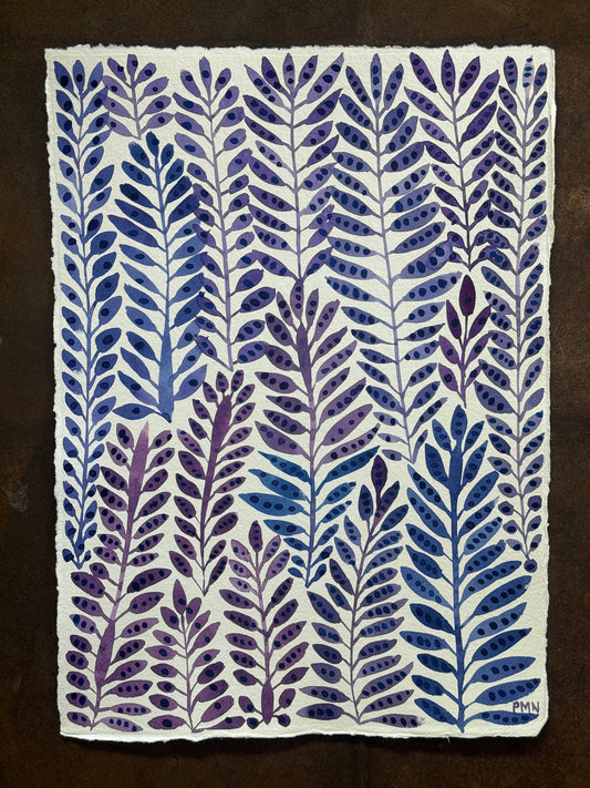 A3, Original Watercolour Pattern Study