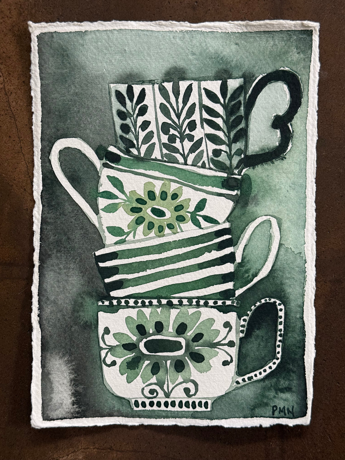 A5, Original Watercolour Teacup Study (f)