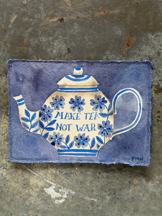 A6, Original, Watercolour Teapot (e)