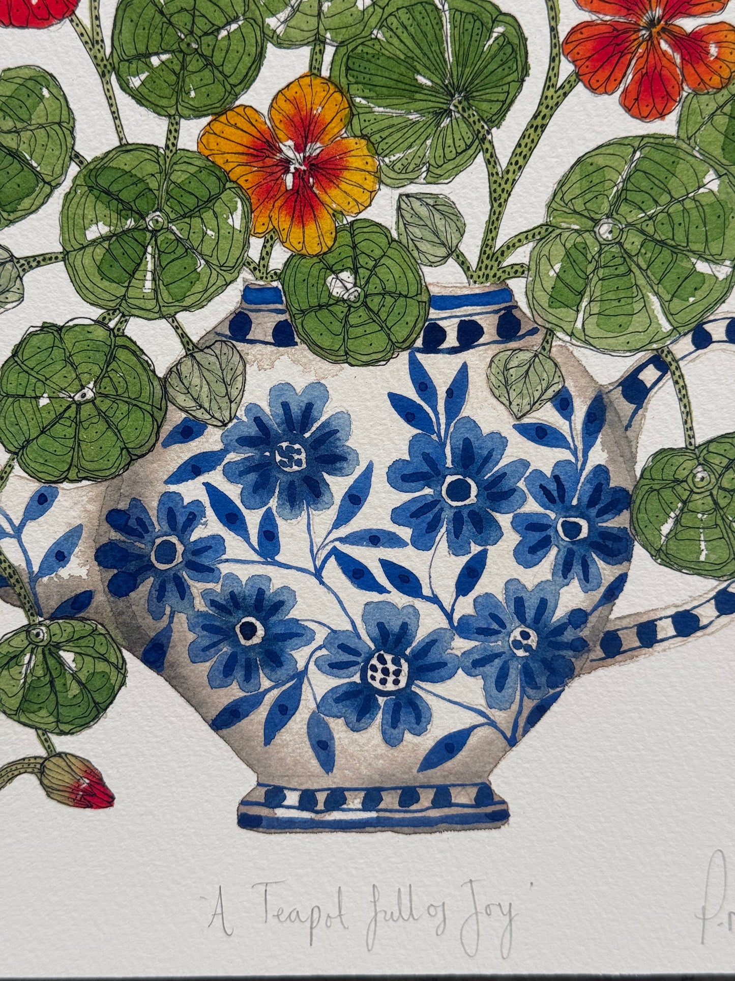 A4, Limited Edition ‘A Teapot full of Joy’ Giclee Print