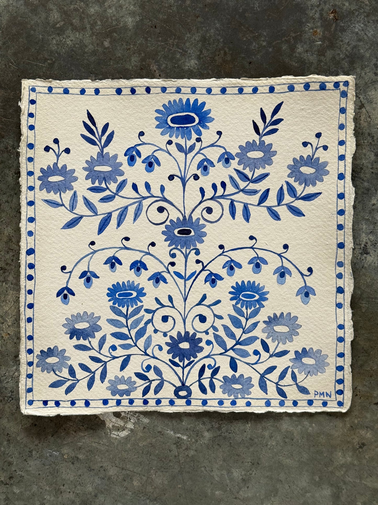 Original, Watercolour Floral Patterns (b)