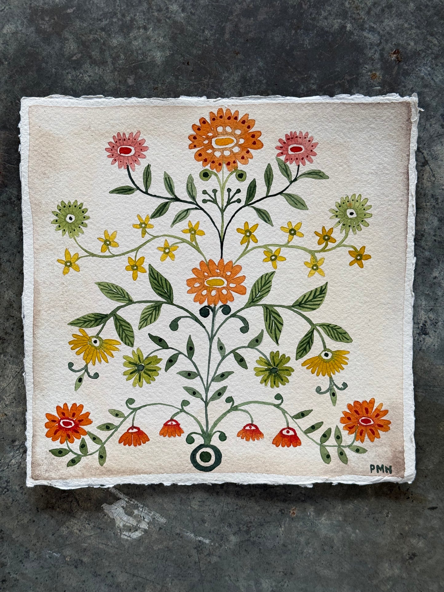 Original, Watercolour Floral Patterns (g)