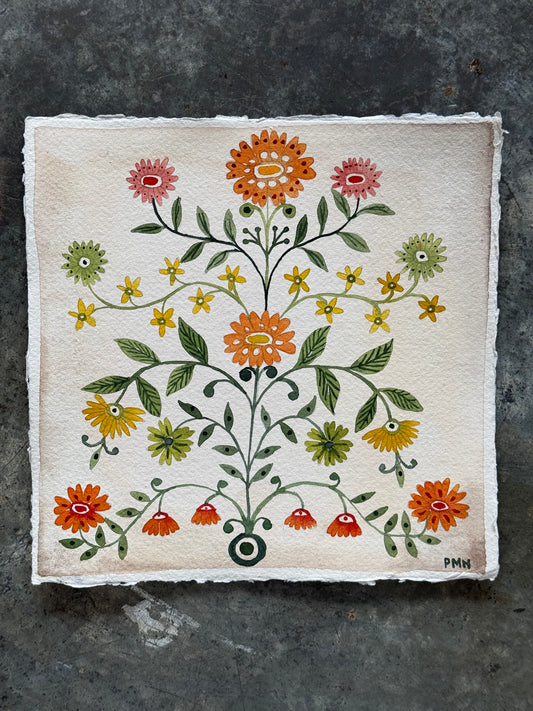 Original, Watercolour Floral Patterns (g)