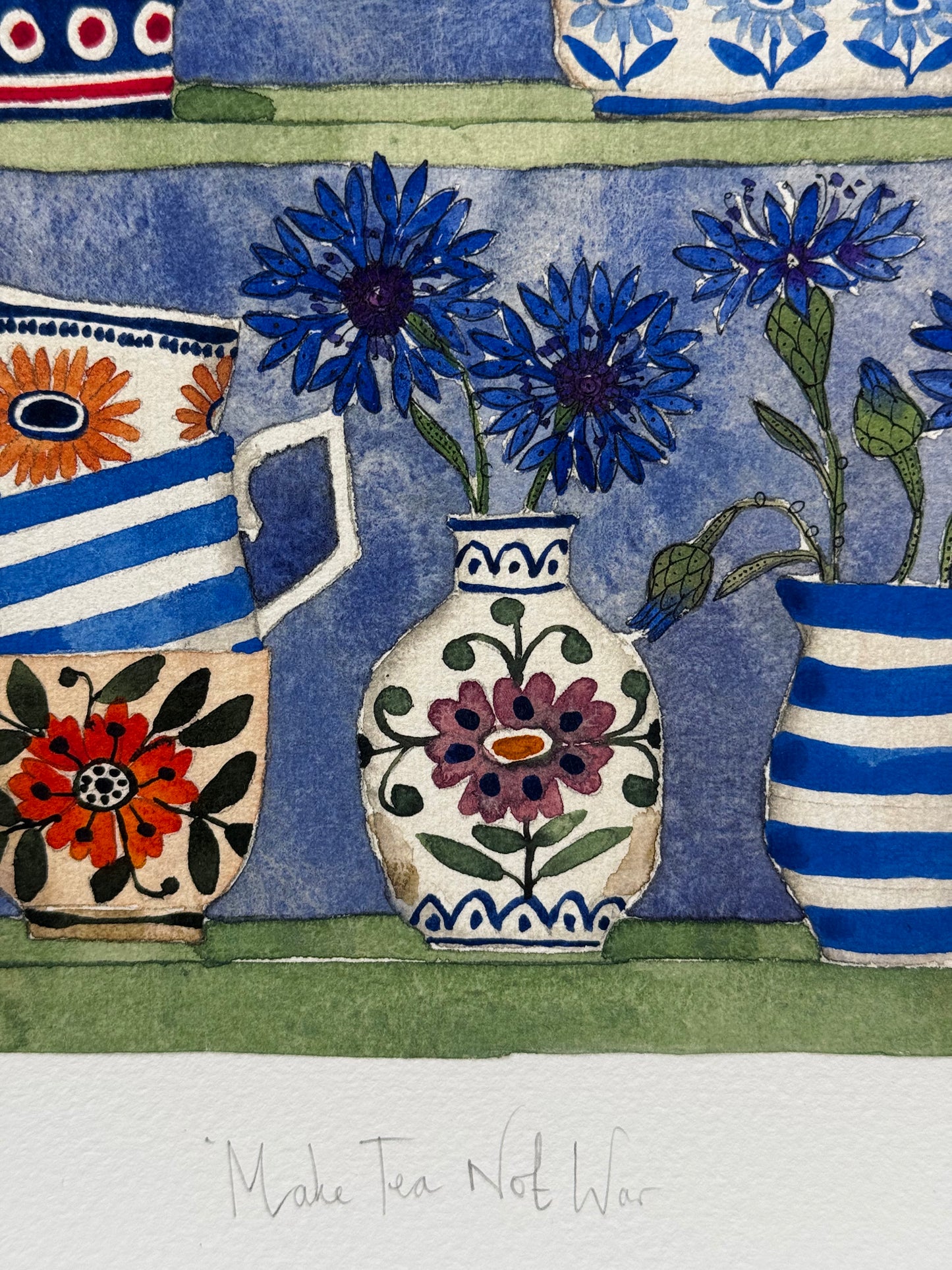 A4 Limited Edition, Make Tea Not War, Giclee Print