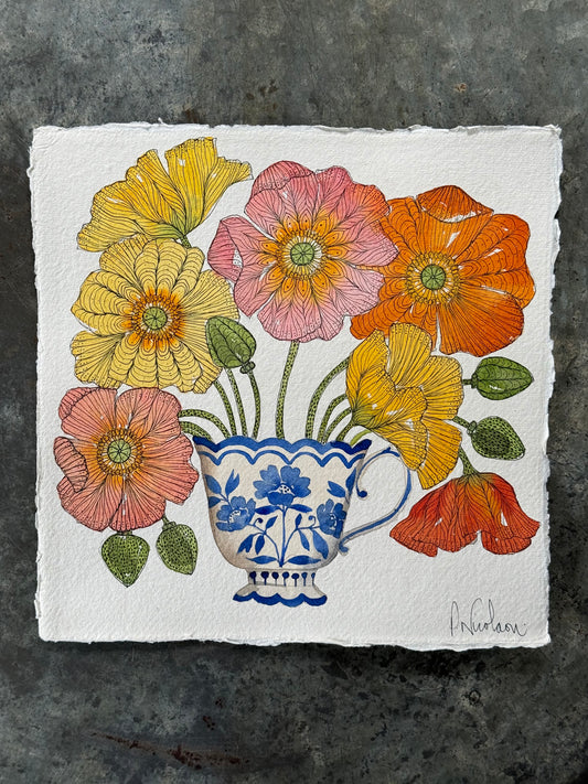 Original, Watercolour Poppies