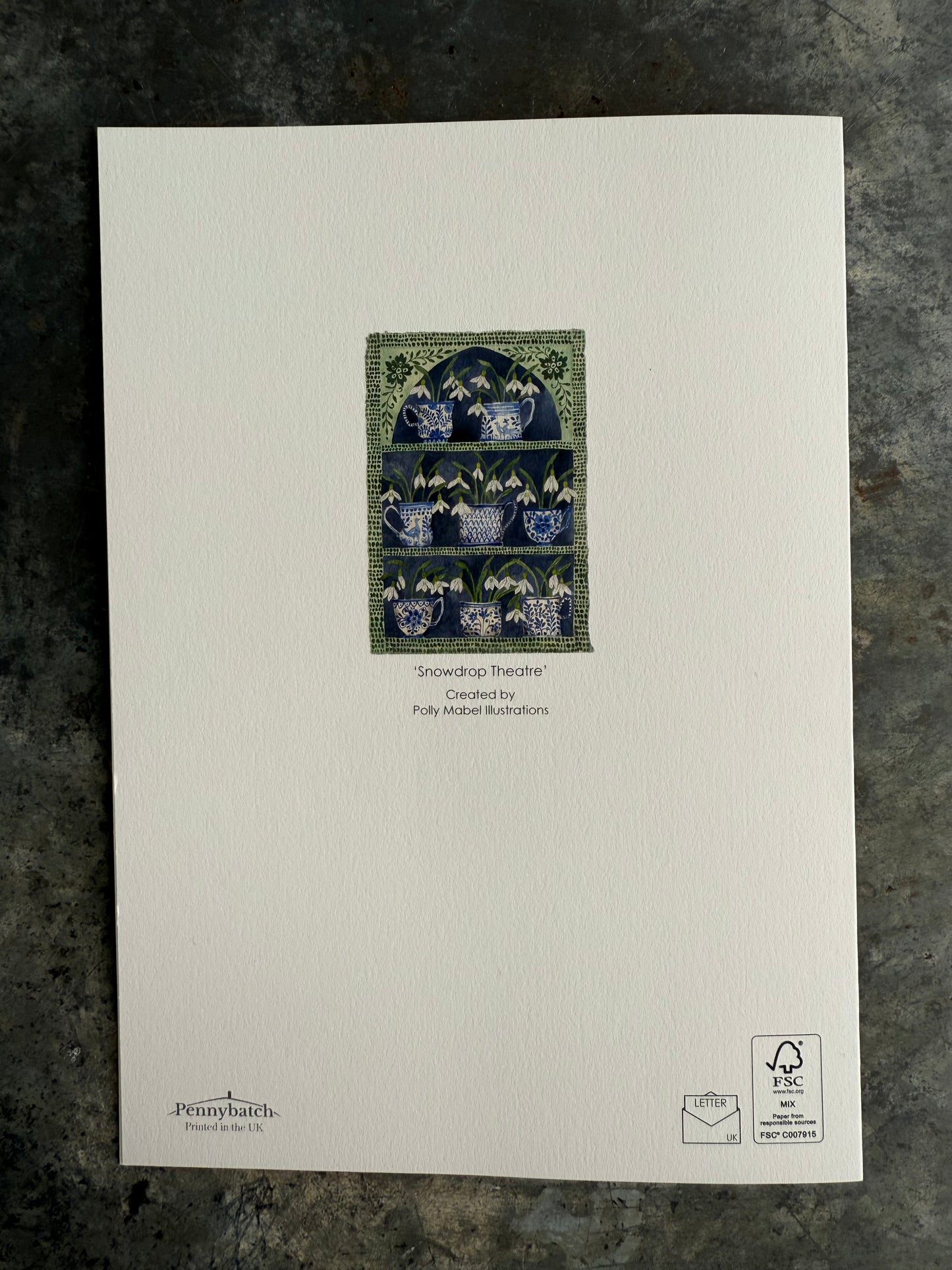 A5 ‘Snowdrop Theatre’ Greetings Cards (4 in a pack)