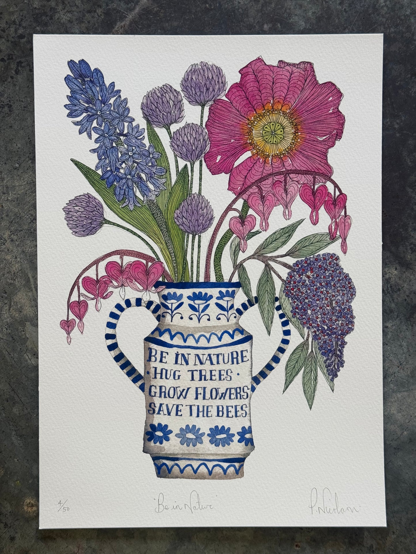 A4, Limited Edition ‘Be In Nature’ Giclee Print