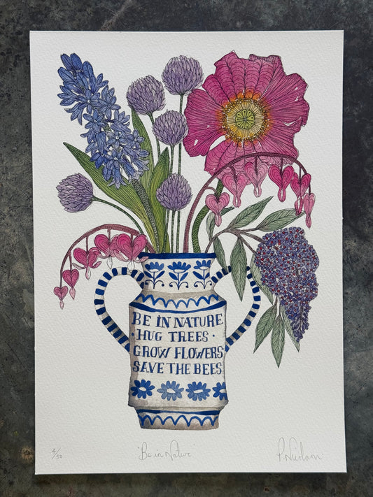 A4, Limited Edition ‘Be In Nature’ Giclee Print