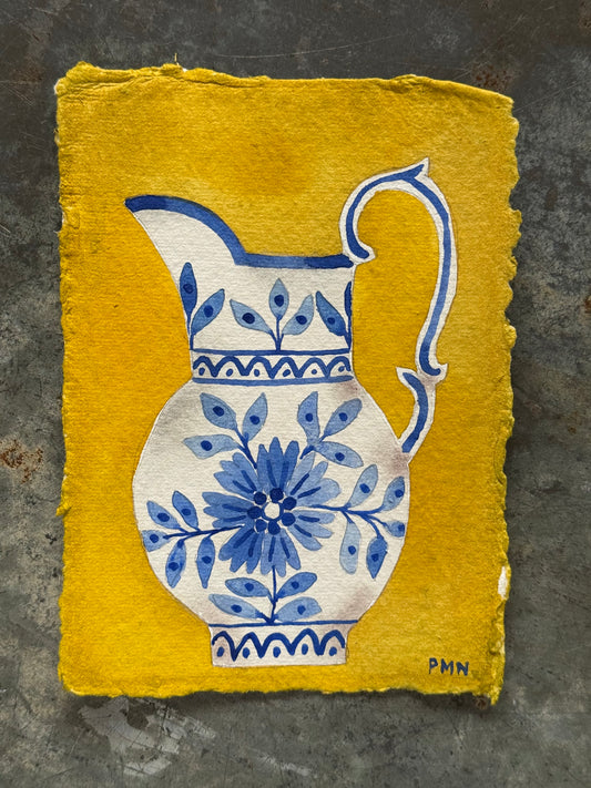 A6, Original, Watercolour Jug (a)