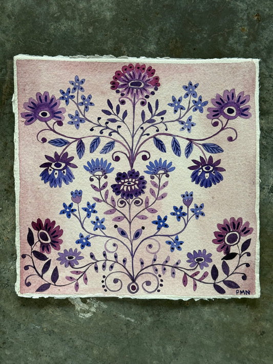 Original, Watercolour Floral Patterns (e)