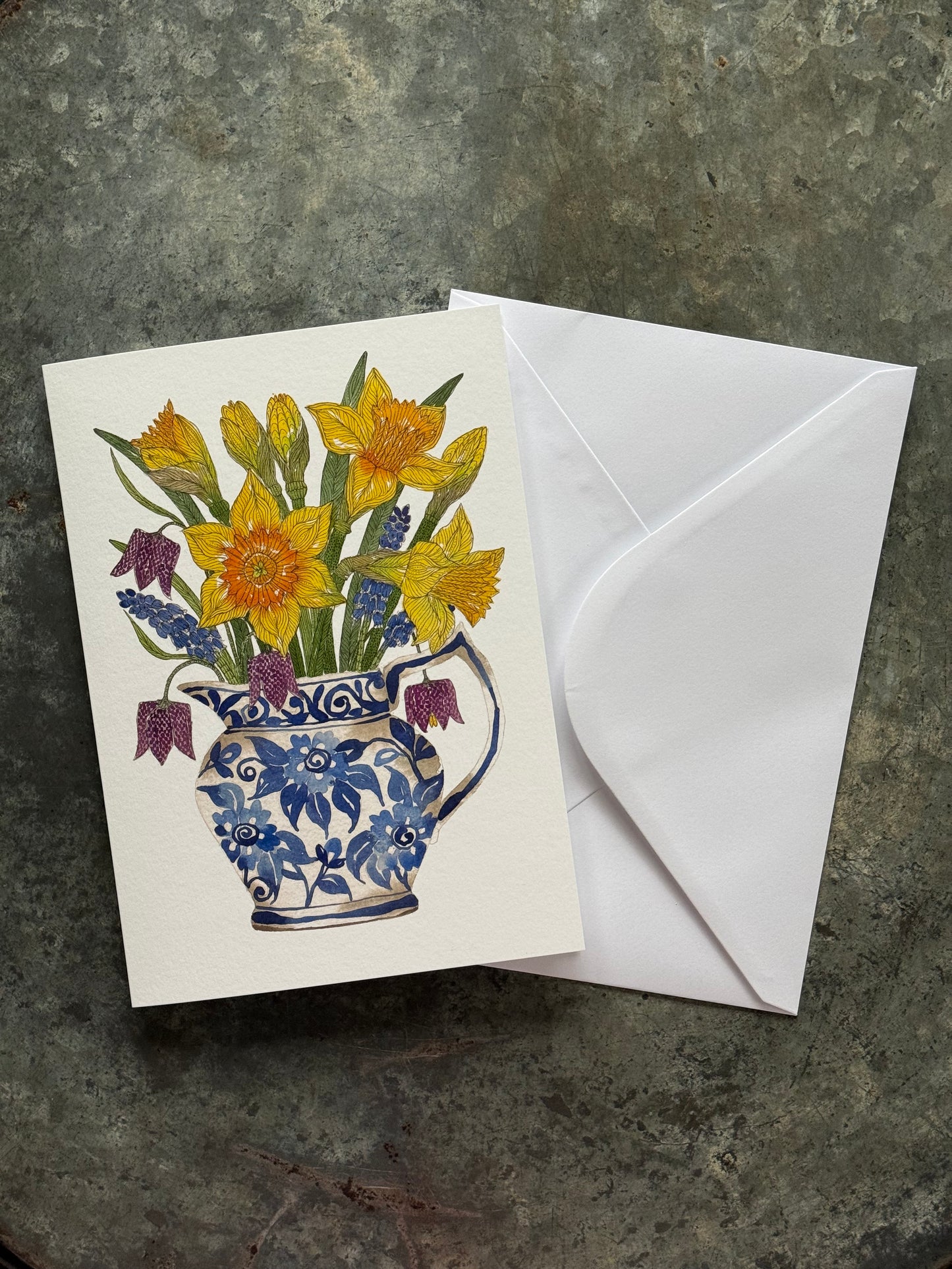 A5 ‘Spring in a Jug’ Greetings Cards (4 in a pack)
