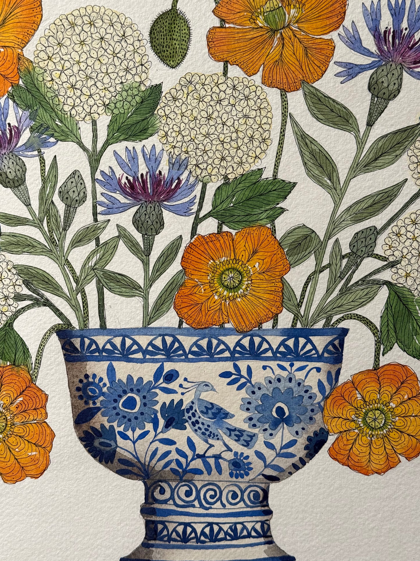 Original, Watercolour Spring Flowers