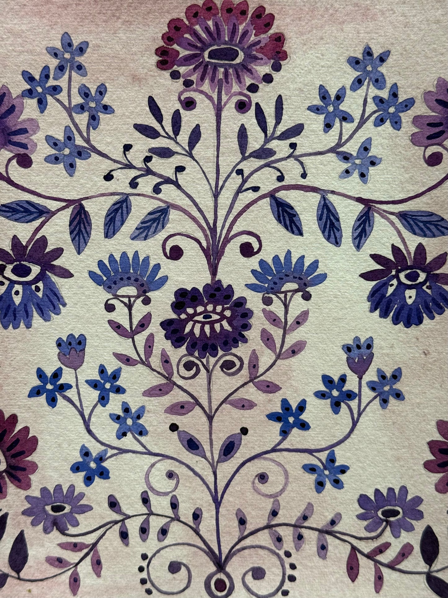 Original, Watercolour Floral Patterns (e)