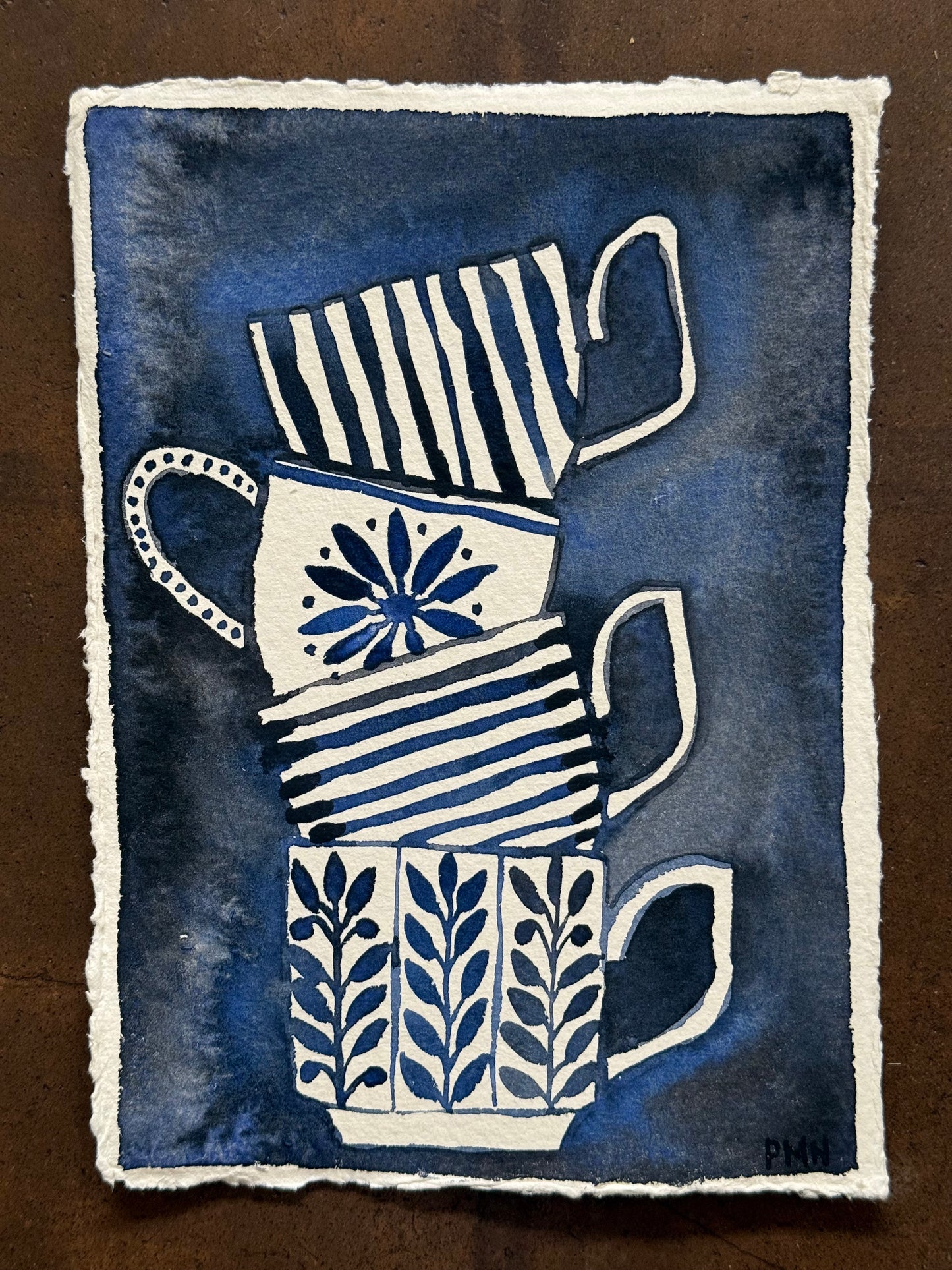 A5, Original Watercolour Teacup Study (c)