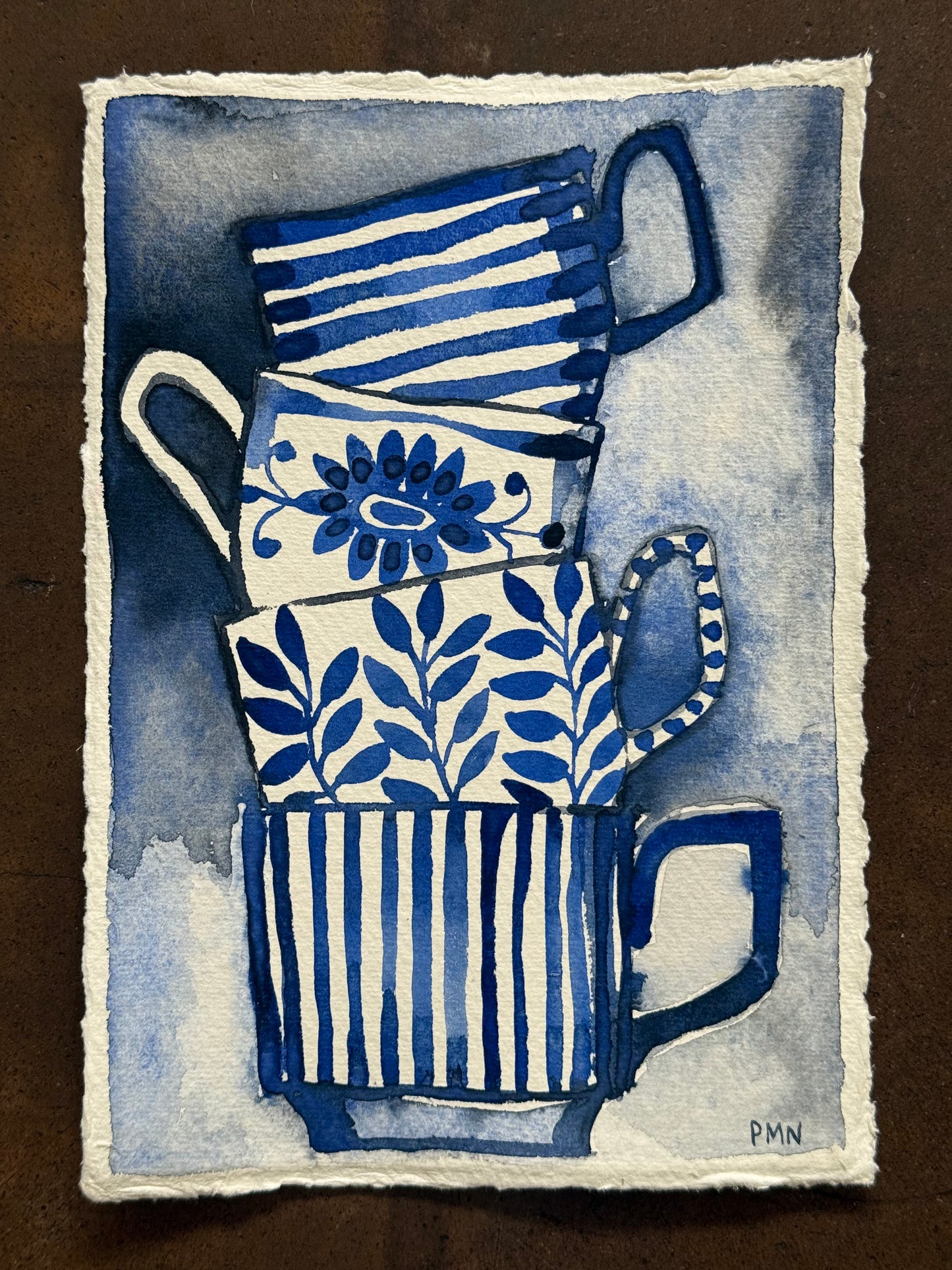 A5, Original Watercolour Teacup Study (e)