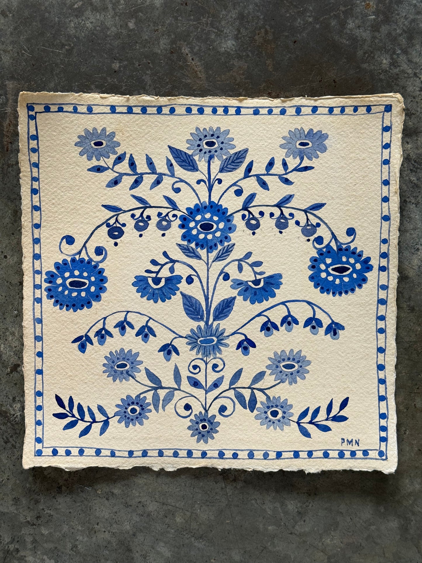 Original, Watercolour Floral Patterns (f)