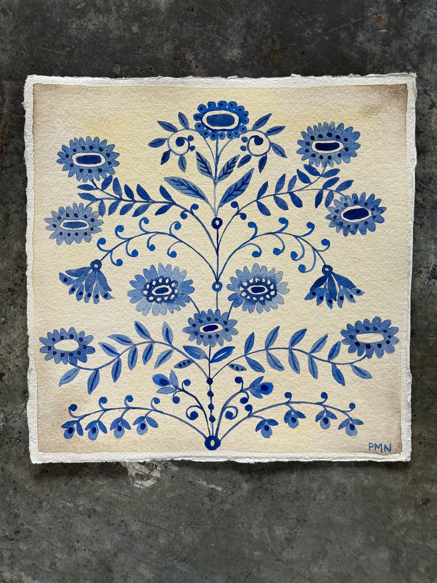 Original, Watercolour Floral Patterns (d)