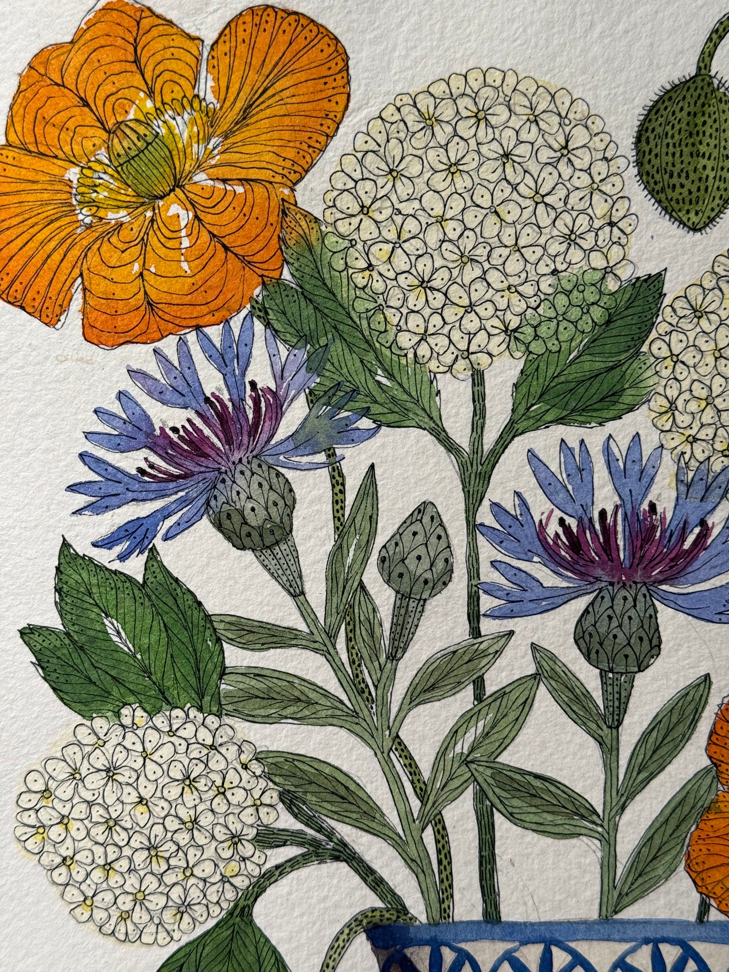 Original, Watercolour Spring Flowers